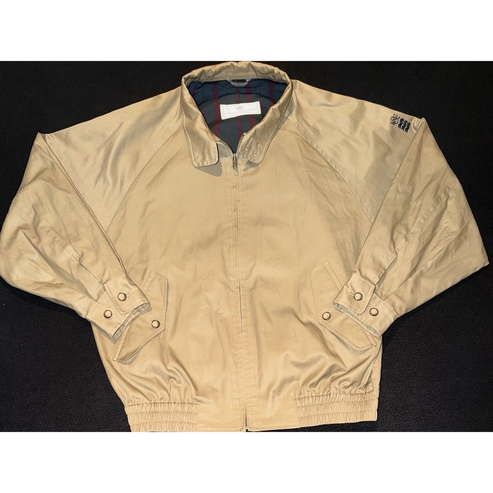 Kent & Curwen Vintage Harrington Jacket Sleeve Embroidery Mens Size Medium